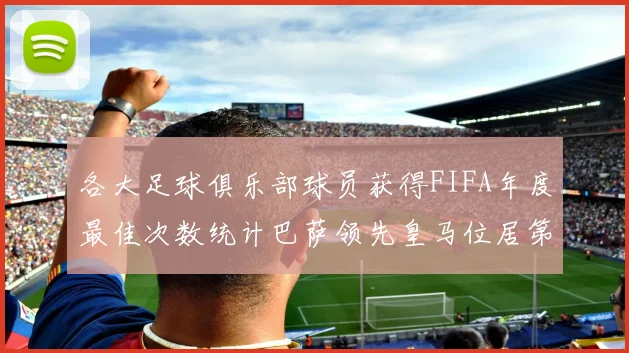 各大足球俱乐部球员获得FIFA年度最佳次数统计巴萨领先皇马位居第二